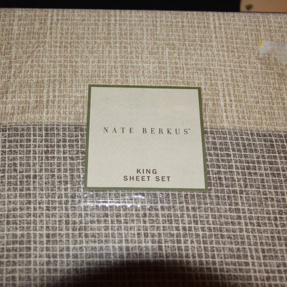 NEW!! NATE BERKUS LUXURY KING SHEET & PILLOWCASES 100% COTTON - Picture 4 of 4
